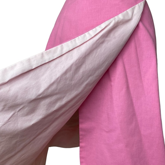 Vintage 70s wrap Skirt appliqué Sz Small Pink Shells Beach The Frog Pond - Picture 4 of 7